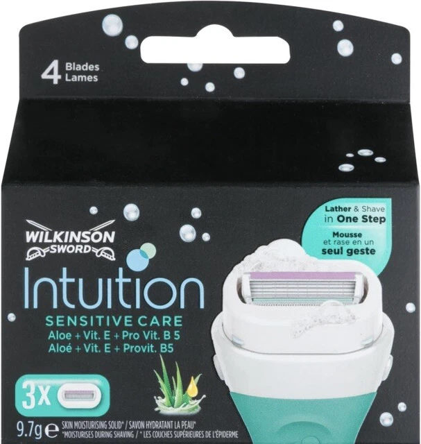 Wilkinson Sword Intuition Sensitive Care rechange 4 Lames x 3