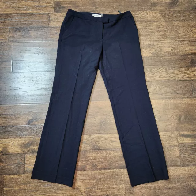 CALVIN KLEIN Women's sz 6 Classic Black Slinky Soft Dress Pants Slacks Business