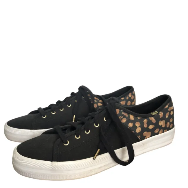 Keds Moda Kickstart Leopard Print Canvas Tennis Shoes Sneakers Size 10