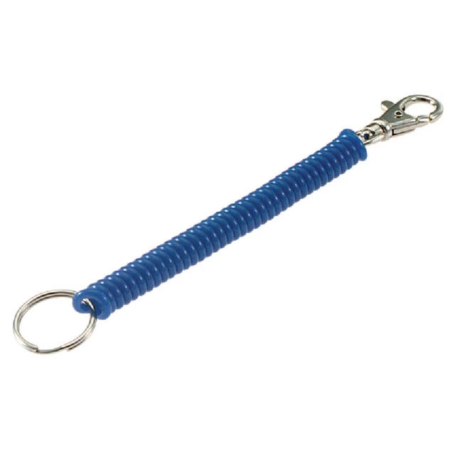 Lucky Line C-Clip Tempered Steel Mini Designer Coil Key Chain 41301 Pack of 50
