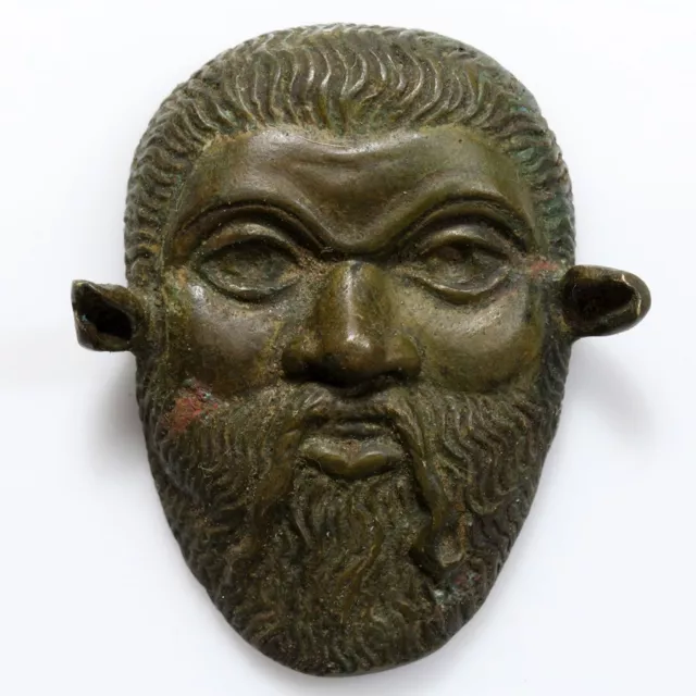 Ancient roman bronze Goddess Face ornament- circa 100-400 A.D