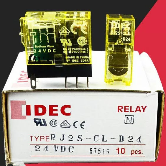 10PC NEW IDEC Relay RJ2S-CL-D24 RJ2SCLD24 24VDC spot stock #YP1