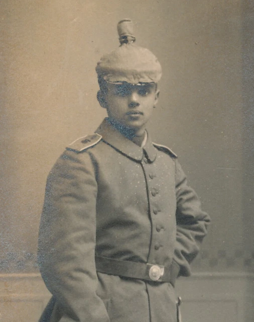 CDV - Lauenburgisches Feld-Artillerie-Regiment Nr. 45 Feldgrau Überzug Itzehoe