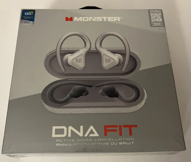 Monster DNA Fit Wireless Earbuds - Active Noise Cancellation Bluetooth Earbuds