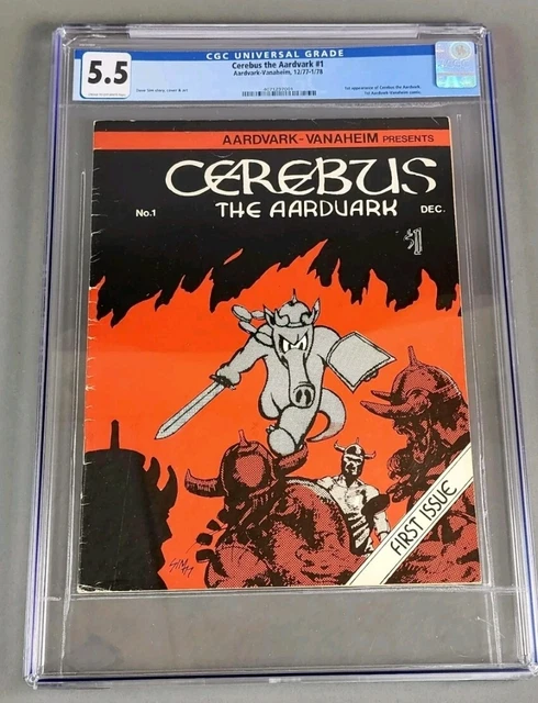 Cerebus #1 CGC 5.5 KEY!  1st appearance of Cerebus the Aardvark Comic Book 1977