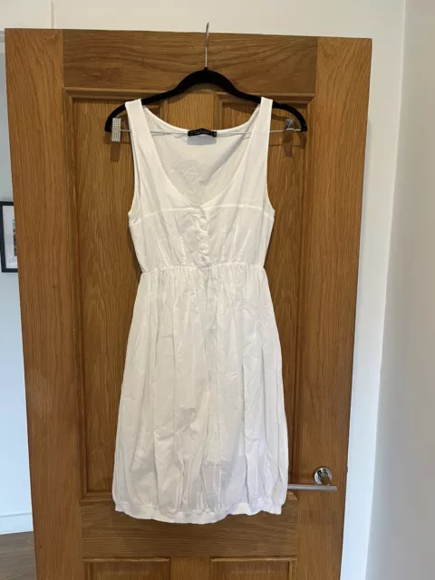Women’s TWIN SET SIMONA BARBIERI White Sleeveless Dress Size S