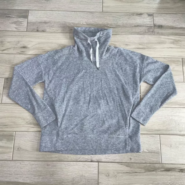 Lululemon Women’s 12 Go Forward Pullover Heathered Core Ultra Light Grey Travel