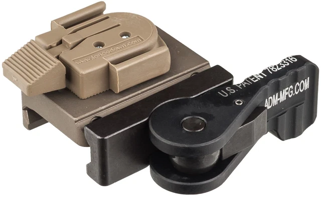 American Defense Manufacturing AD-21 Surefire Helmet Light Mount: AD-21-FDE-TAC American Defense Manufacturing AD-21 Surefire Helmet Light Mount: AD-21-FDE-TAC