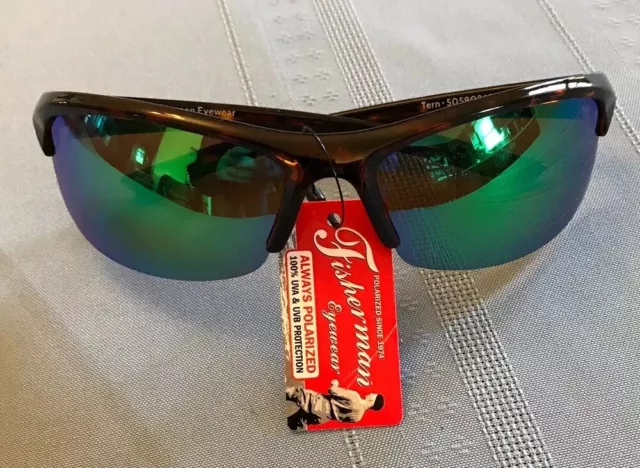 FISHERMAN EYEWEAR POLARIZED Sunglasses Caicos 90538 Black $8.99 - PicClick
