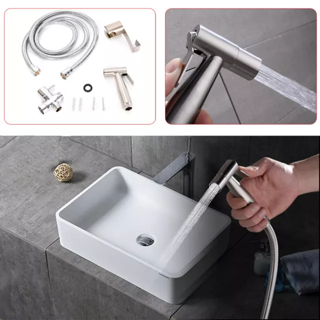 Bidet-Sprühgerät - Edelstahl Bidet Handbrause,Handgehaltene Toilette Bidet
