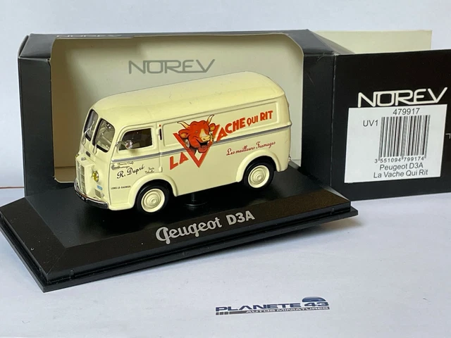 Norev 1/43 – Peugeot 203 Fourgonnette La Vache Qui Rit – Miniature Métal Neuve