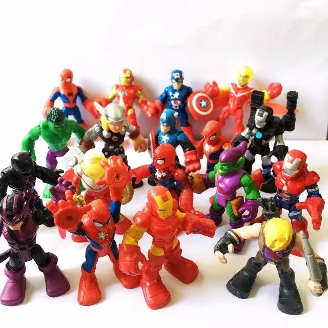 Random 3 Playskool Heroes Marvel Super Hero Squad 2.5" Action Figure Movies Toys