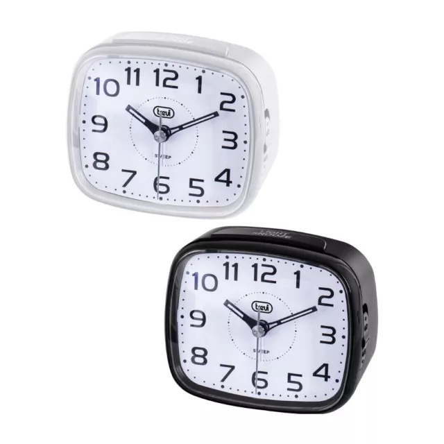 SVEGLIA DA COMODINO ANALOGICA a batteria orologio viaggio tavolo al quarzo  led EUR 14,99 - PicClick IT