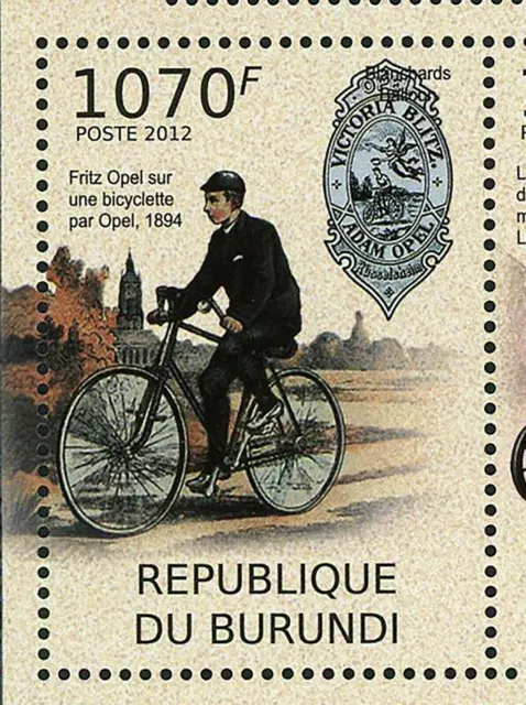 Opel Cars & Adam Opel Stamp First Opel Olympia Transportation S/S MNH #2411-2414 3