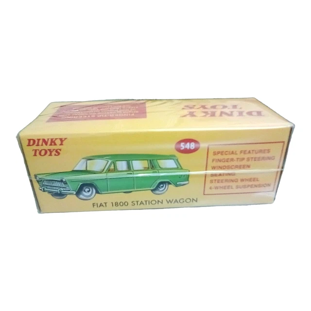 Atlas Edition Dinky Toys 548 fiat 1800 Station wagon with box uk free postage