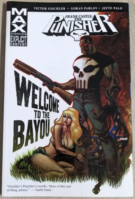 Punisher Frank Castle MAX Welcome to the Bayou Trade Paperback TPB - Marvel