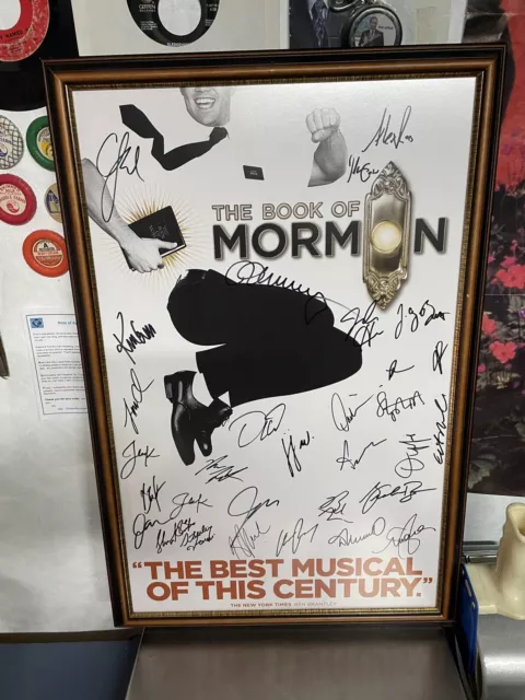 The Book Of Mormon Broadway Musical 30￼ Autograph Poster Professionally Framed