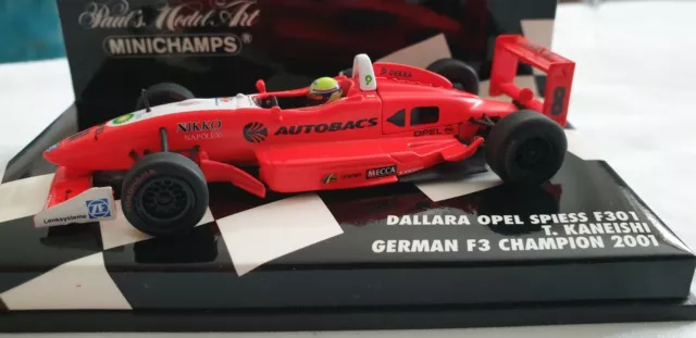 Minichamps 1/43 Dallara Opel Spiess F301 T. Kaneishi German F3 Champion 2001 2