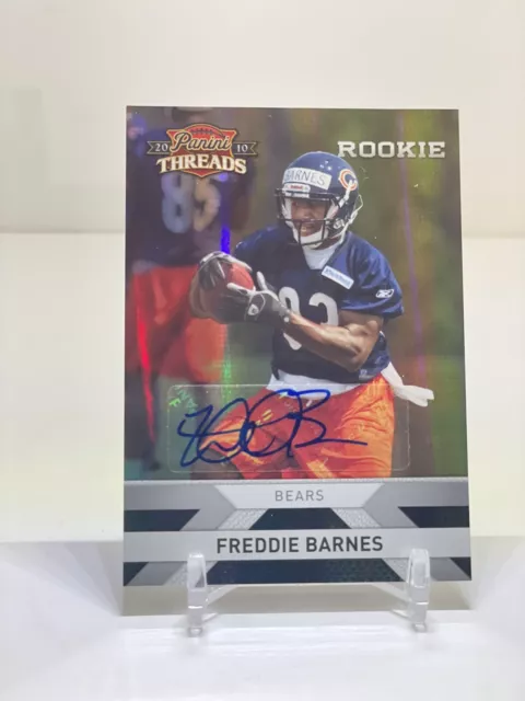 Freddie Barnes 2010 Panini Threads Silver Signatures /499  #232 RC Auto RC A109