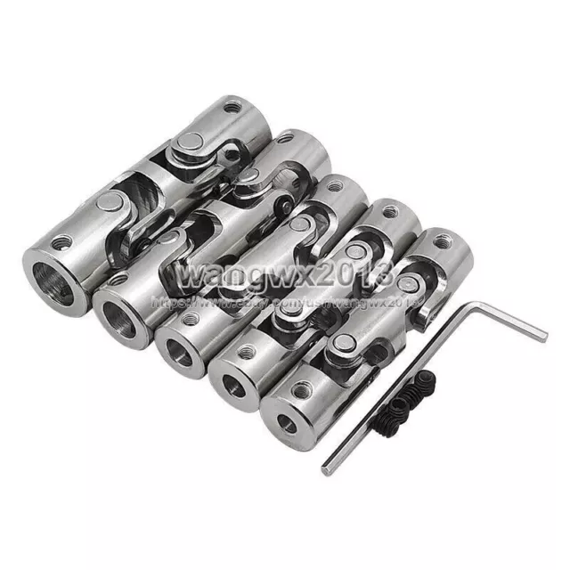 1x4mm-10mm Three-section Universal Joint Coupling Shaft Motor Connector Coupler