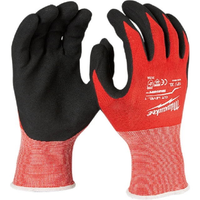 MILWAUKEE 48-22-8902 MILWAUKEE Tool CUT LEVEL 1 NITRILE DIPPED ...