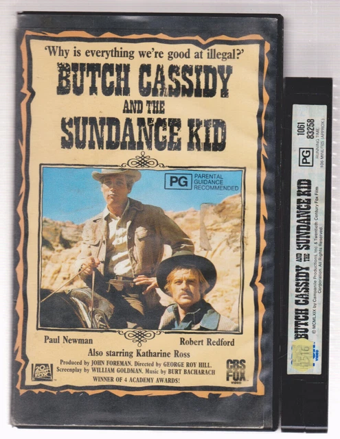 RARE VHS VIDEO Tape BUTCH CASSIDY AND THE SUNDANCE KID Big Box Ex ...