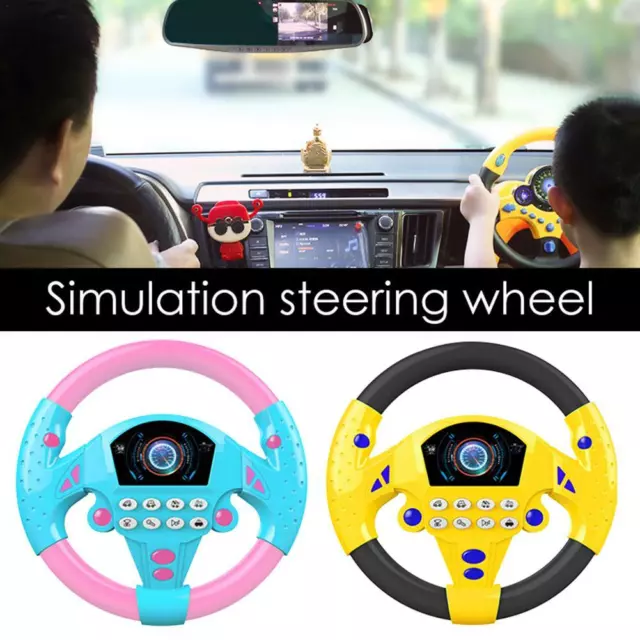 Play Learn Driver Baby Steering Wheel with Lights Sounds Toddler Musical Toy ✿✿