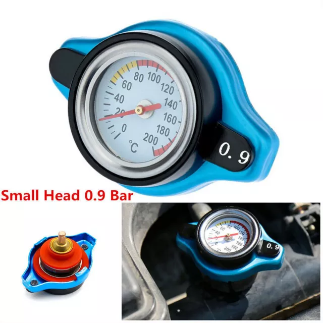 0.9 Bar Small Head Water Temp Meter For Racing Thermostatic Gauge Radiator Cap