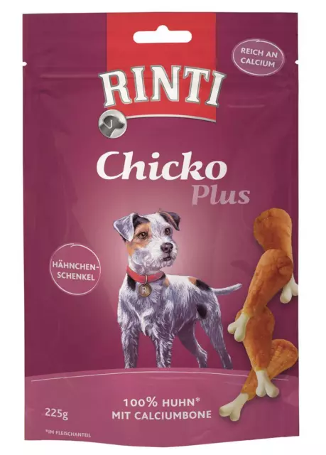 Rinti Collations Chicko Plus Cuisses de Poulet Calcium 9x 225 - Snack pour