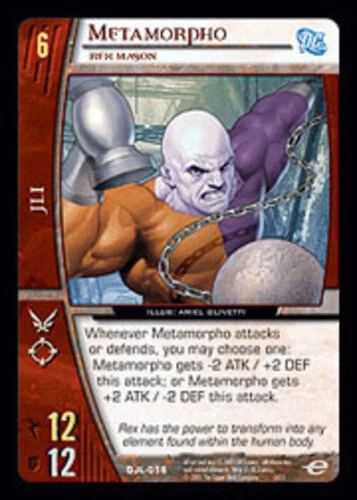 VS System: Metamorpho, Rex Mason [Played] DC Justice League of America TCG CCG C