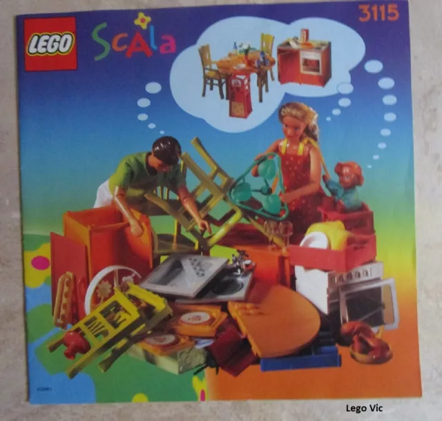 LEGO 3115 Scala Notice Instruction Kitchen Kitchen TBE