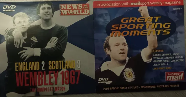 England 2  Scotland 3 1967 DVD Football Wembley full Match plus Scottish greats