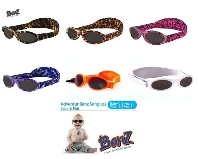 Baby Kidz Banz ® Adventurer Sunglasses 100% UVA UVB Sun Protection for BOYS GIRL