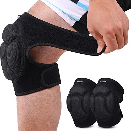 PLIKSUVER Genouillères de Protection Anti-collision Éponge Épaisse Genouiller...