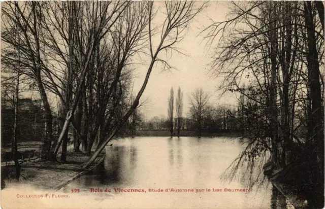 CPA AK PARIS 12th Bois de VINCENNES Autumn Study on Lac Daumesnil (672547)