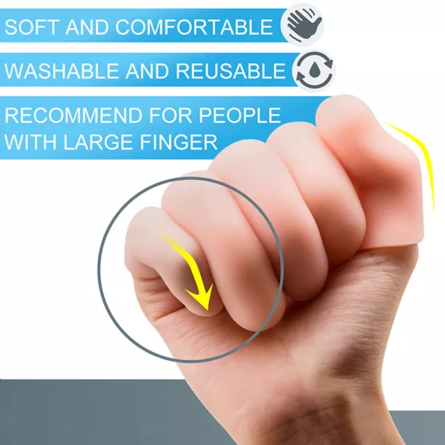 5PCS Silicone Finger Protector Finger Caps Anti-slip Hot Glue Gun Finger Cover