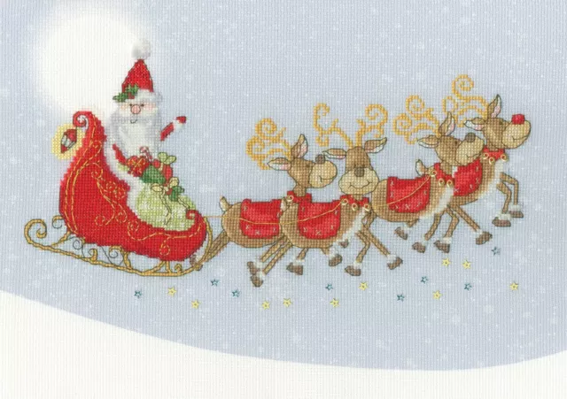 Bothy Threads ~ Counted Cross Stitch Kit ~ Sleigh Ride