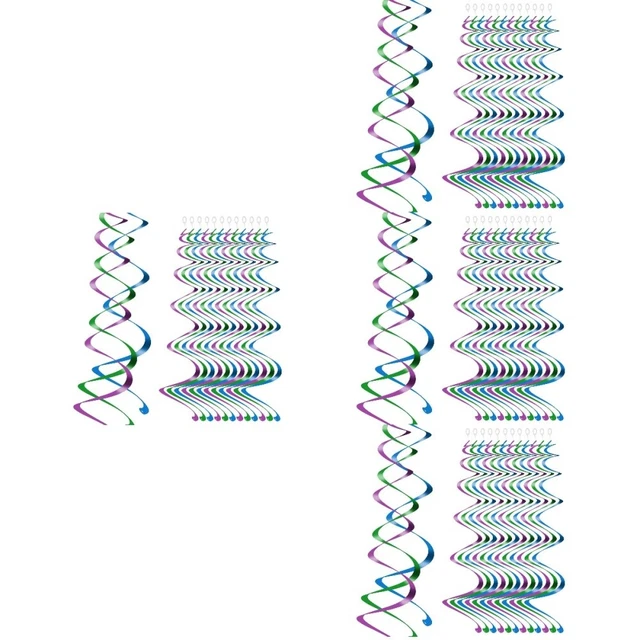 120 pz multiuso creativo spirale arricciata decorazione per feste per festa