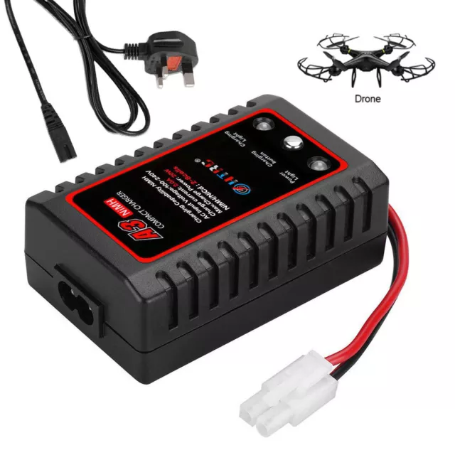 7.2V-9.6V 2A 20W NiMH Battery Charger Fast Charger for RC Car Tamiya Battery UK