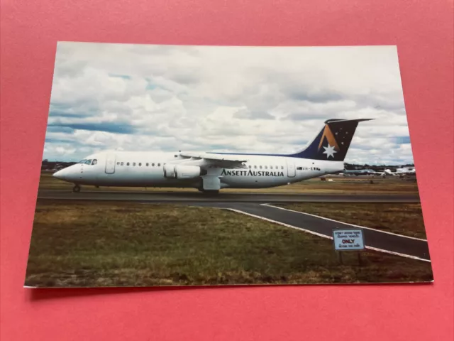 Ansett BAe 146 VH-EWM colour photograph