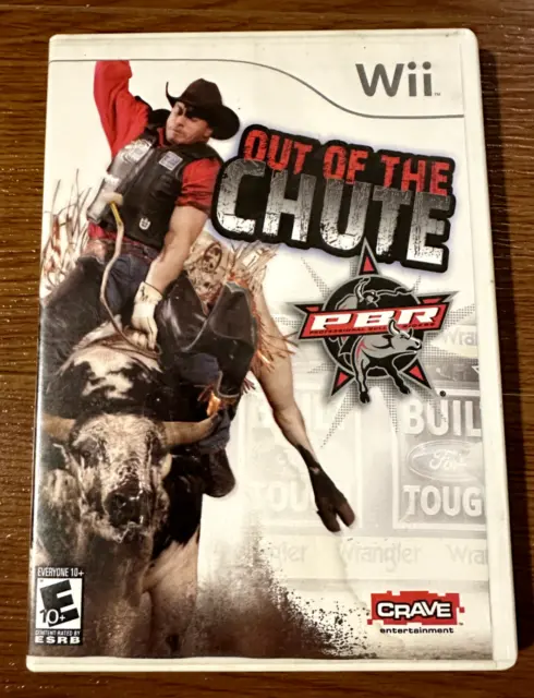 PBR Out of the Chute Nintendo Wii Video Game 2008 Crave Rated E Tested Complete