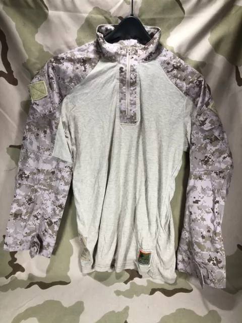 USMC FROG Combat Shirt Desert MARPAT Fire Resistant Gear Top MEDIUM REGULAR