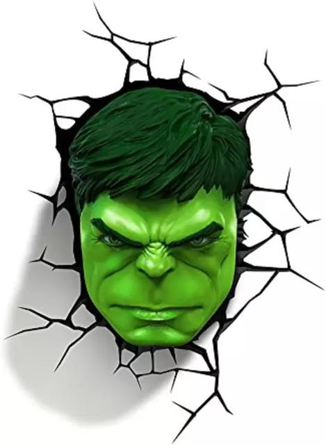 3D Light FX Marvel Hulk 3D Deco LED Da Parete