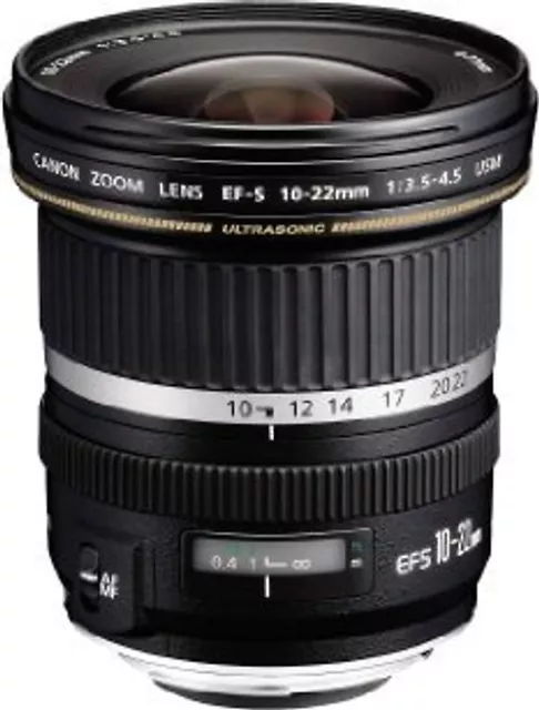 Canon EF-S 10-22 mm F3.5-4.5 USM 77 mm Filtergewinde (Canon EF-S Anschluss) schw