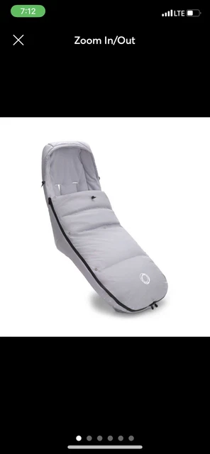 bugaboo high performance footmuff.  Misty Grey. Retail $220