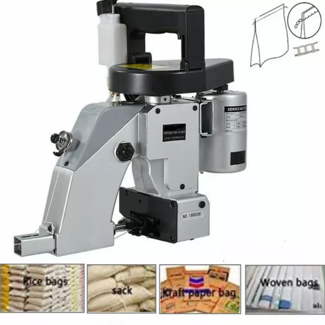 Electric Bag Closer Sewing Machine Portable Industrial Stitcher with Threads
