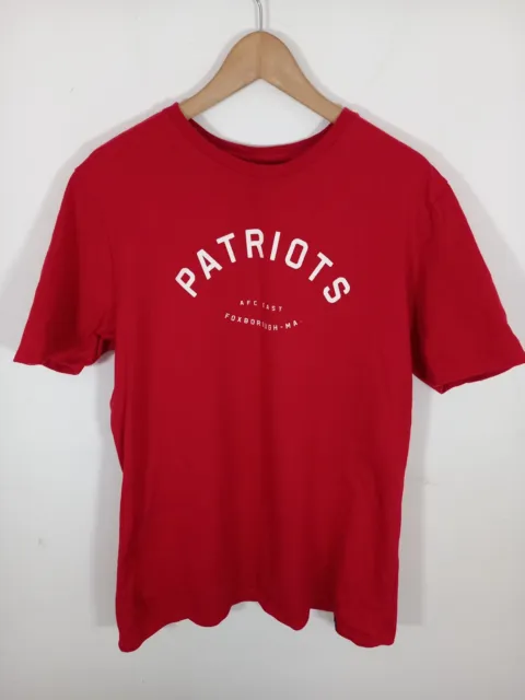 Mens Red Nike Heavyweight New England Patriots T-Shirt Size XL