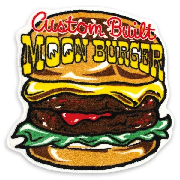 Mooneyes Fußmatte MOON Cafe Burger Floor Mat Cool Moon Equipped Hot Rod Custom