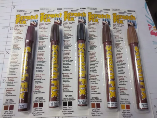 Miller Sf1204 Stain Wood Scratch Fix Pen Red Brown