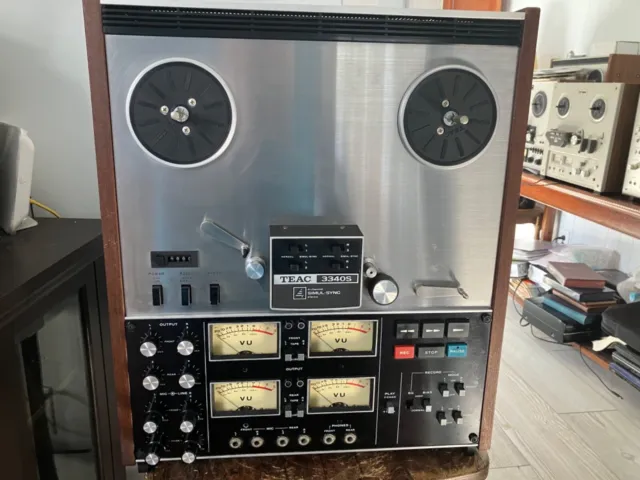READ!! TEAC 3340S 10.5 inch 4 Track Reel to Reel Tape Deck